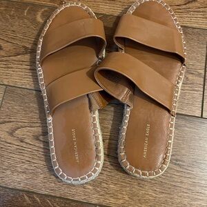 American Eagle Outfitters Women's Brown Slide Sandals